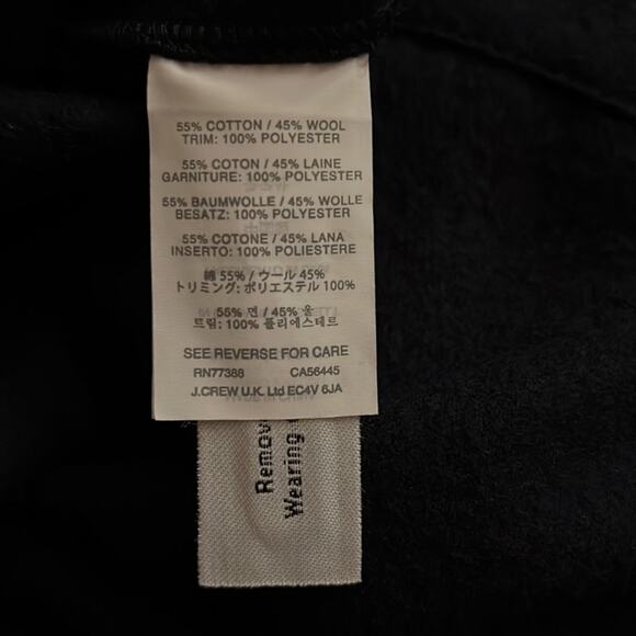 J. Crew Collection navy wool and black satin sweater -NWOT -2 - Picture 9 of 10